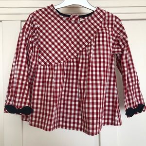 Red gingham blouse